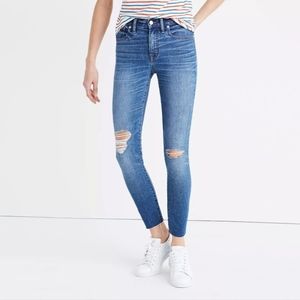 Madewell 9" High Riser Skinny Skinny Jean in Bruce Wash